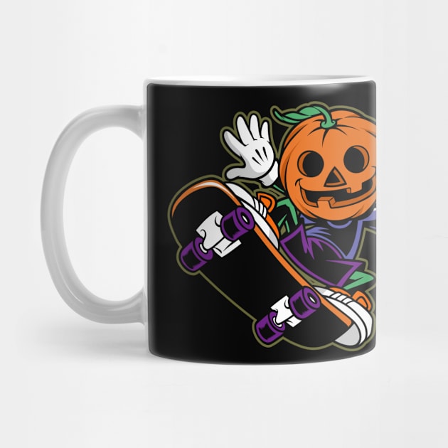 Halloween pumpkin skate by sharukhdesign